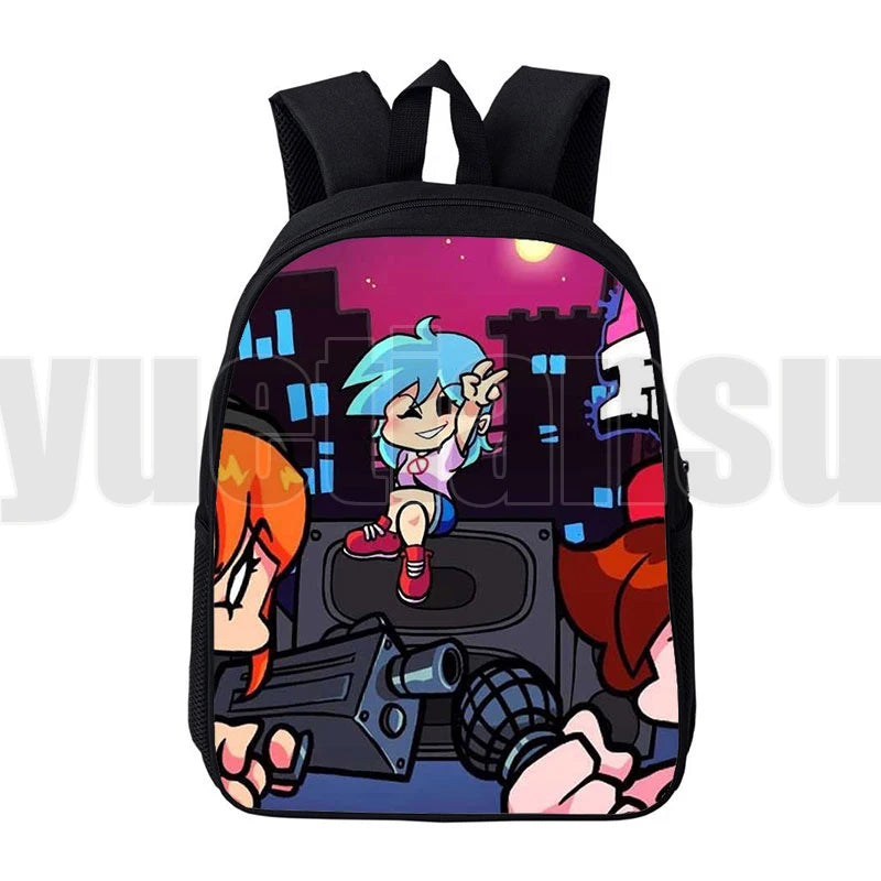 3D FNF Backpack School Bag Canvas Girls Travel Laptop Unisex Harajuku Mochila