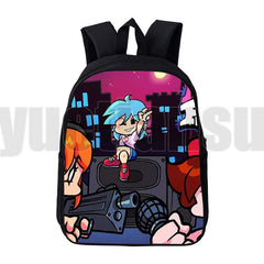 3D FNF Backpack School Bag Canvas Girls Travel Laptop Unisex Harajuku Mochila
