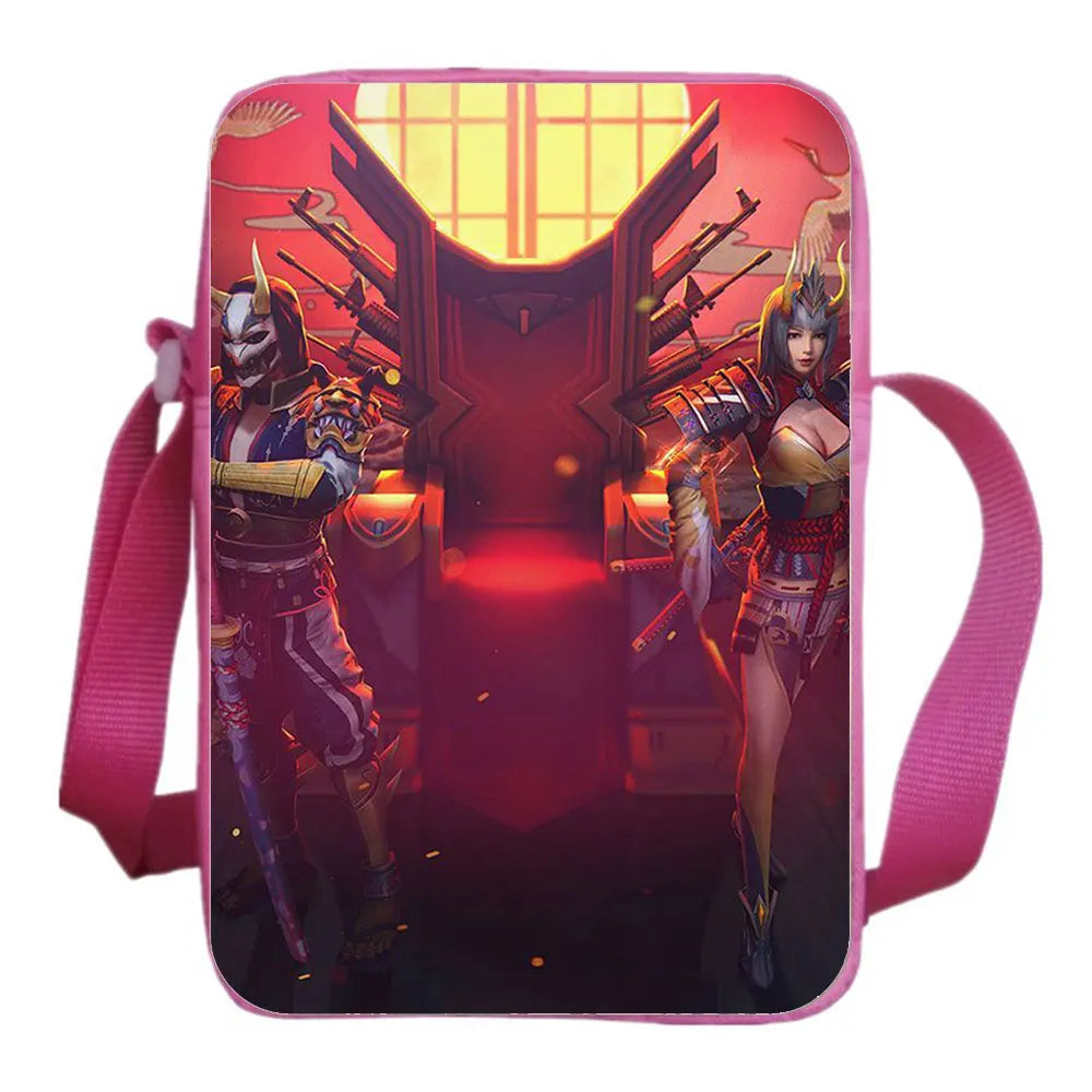 Hot Game Fire Messenger Bags Shoulder Bags Cartoon Students Anime Crossbody Bags