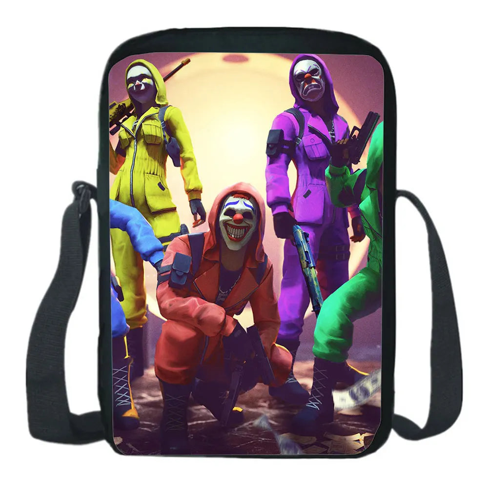 Fire Shoulder Bags Cartoon Messenger Bags Students Anime Crossbody Bags