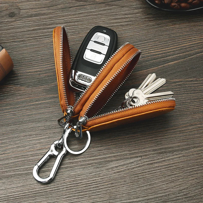 Leather Key Holder Women Key Wallets Car Key Holder Smart Housekeeper
