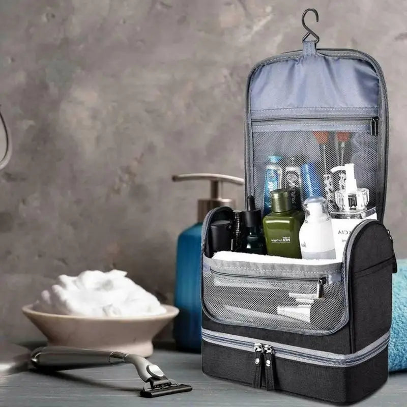Travel Toiletry Bag Wash Organizer Kit for Men Women Cosmetics Make Up