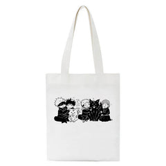Jujutsu Kaisen Tote Bag Harajuku Unisex Handbag Canvas Shopper Shoulder Bags