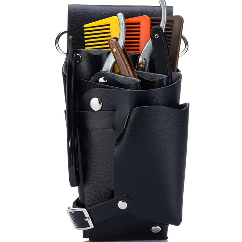 Leather Hairdressing Tools Scissor Bag Pouch Holder
