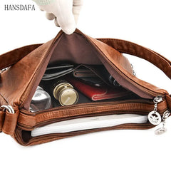 Hot Soft Leather Multifunction Women Bags Female Large Capacity Shoulder Bag