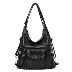 Hot Soft Leather Multifunction Women Bags Female Large Capacity Shoulder Bag