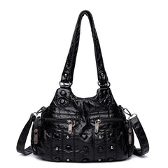 Soft sheepskin Women Messenger Bag Vintage Female Shoulder Bag