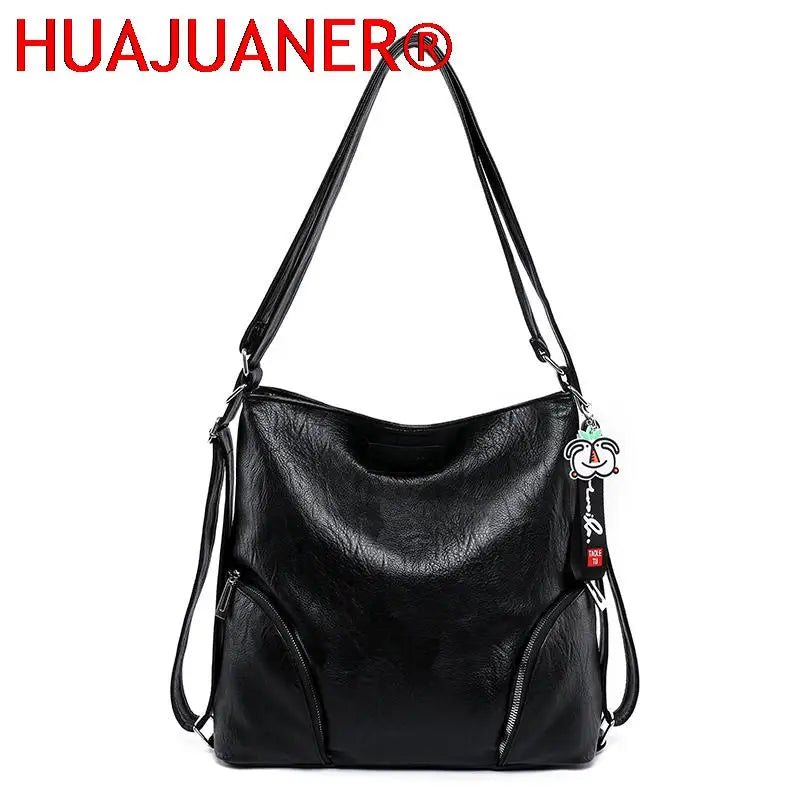 Women's Large Soft Leather Handbag Shoulder Messenger Tote Bag