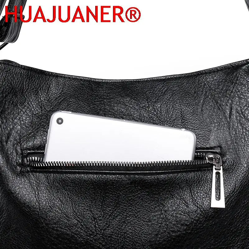 Women's Large Soft Leather Handbag Shoulder Messenger Tote Bag