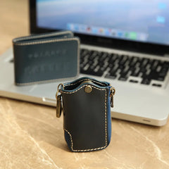 Men Leather Key Wallet Zipper Car Key Holder Key Case High Housekeeper