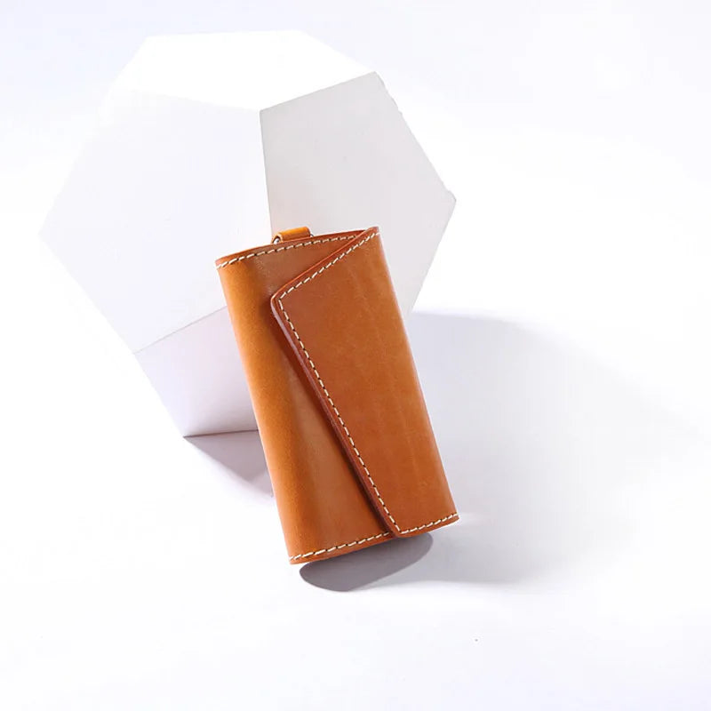 Men Leather Key Wallets Zipper Key Wallet Multifuctional Key Case