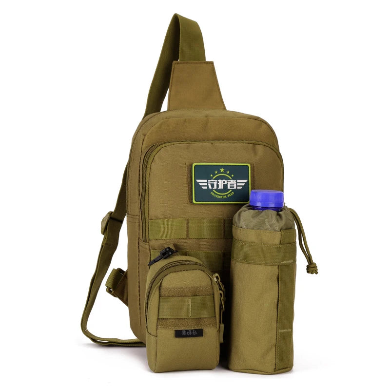 Military Chest Pack Waterproof Nylon Waist Bag