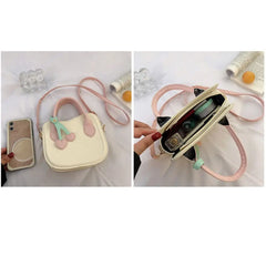 Cherry Handbags Small PU Shoulder Bags Women Crossbody Messenger Bag