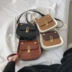 Women Shoulder Bag PU Leather Car Line Mini Square Bag