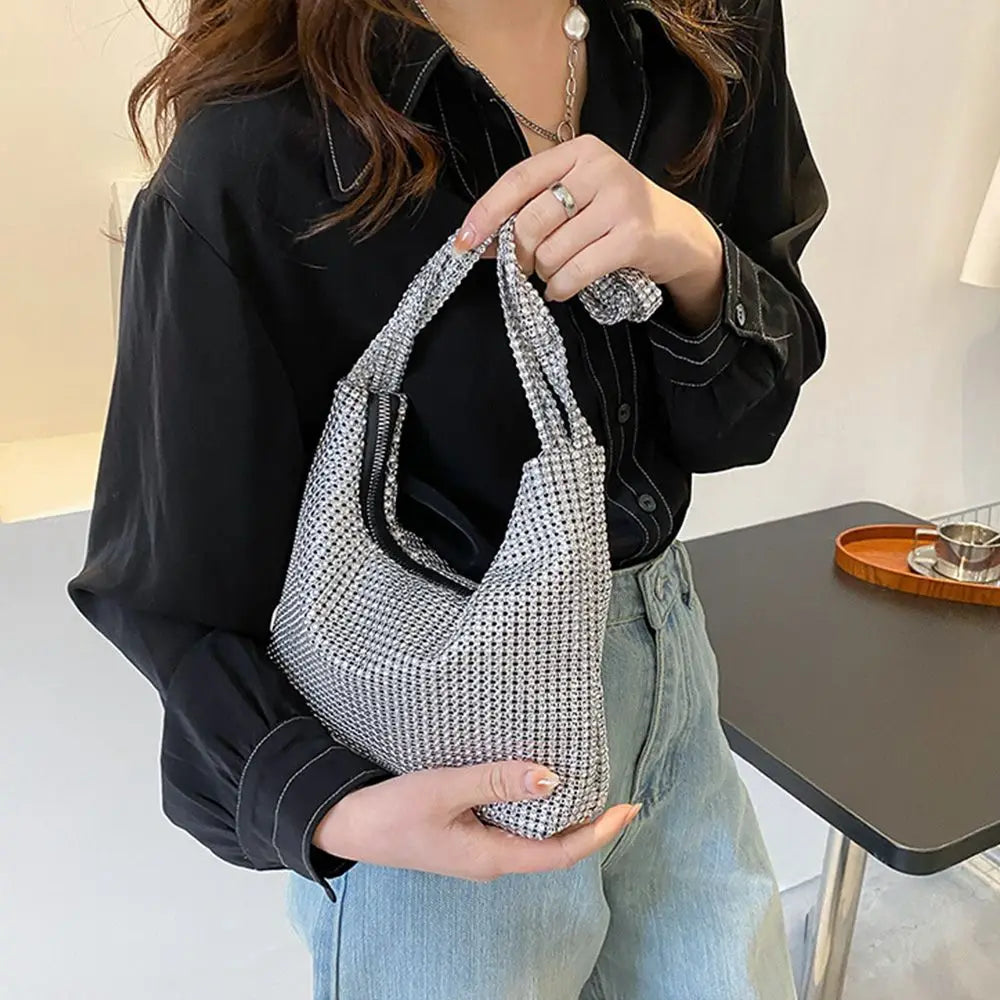 Rhinestone Evening Clutch Bag Diamond Dinner Party Purses Women Shoulder Bag