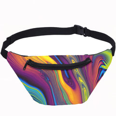 Psychedelic Colorful Fanny Pack Waist Bag Girls Women