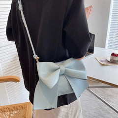 Women's Shoulder Bag Bow Crossbody Bags Leather Handbags Purse