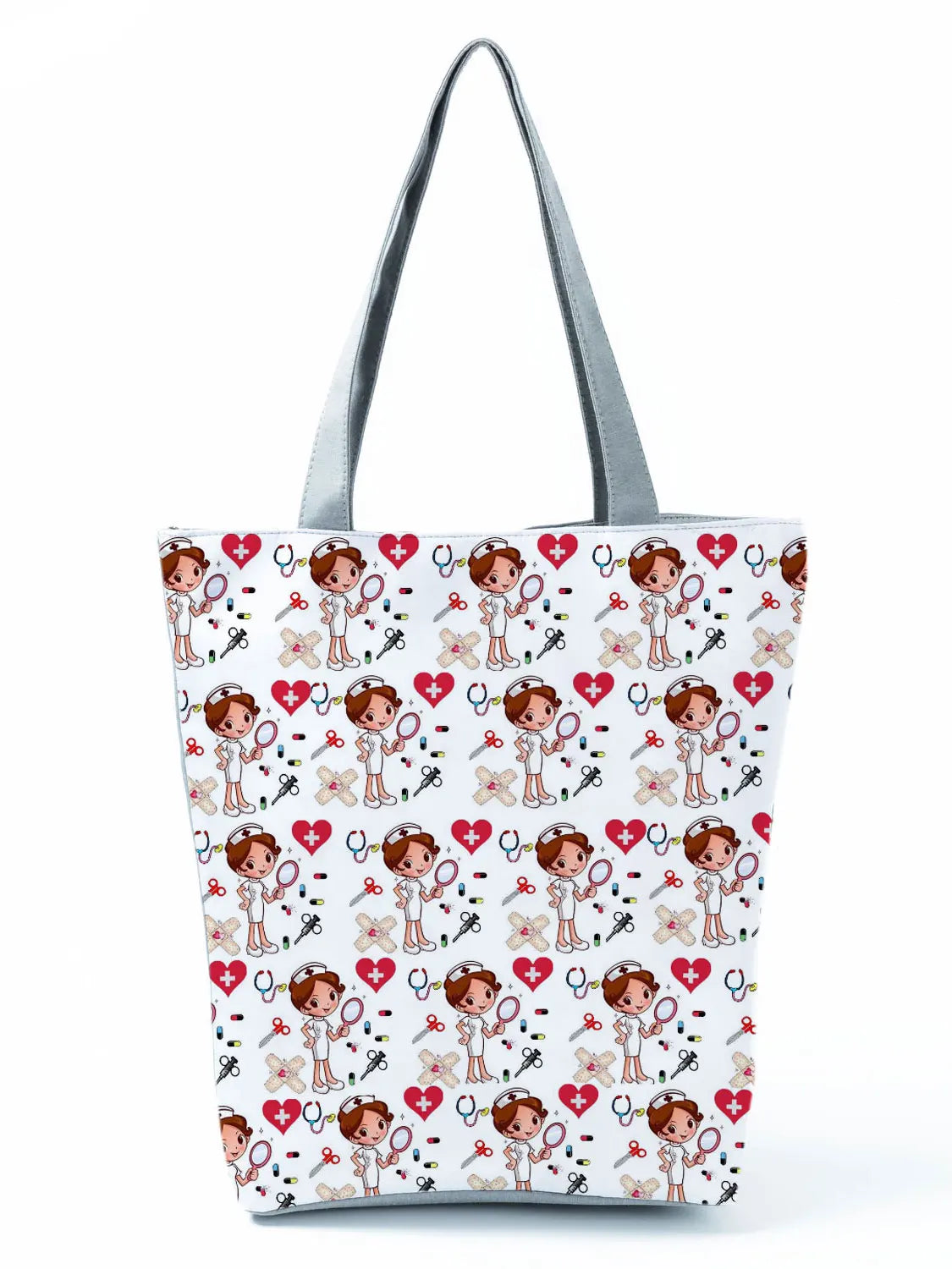 Printed Nurse Handbag Travel Beach Bags for Women Large Capacity Shoulder Bag