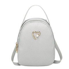 Women Small Backpack Letter Purse Mobile Phone Messenger Bag