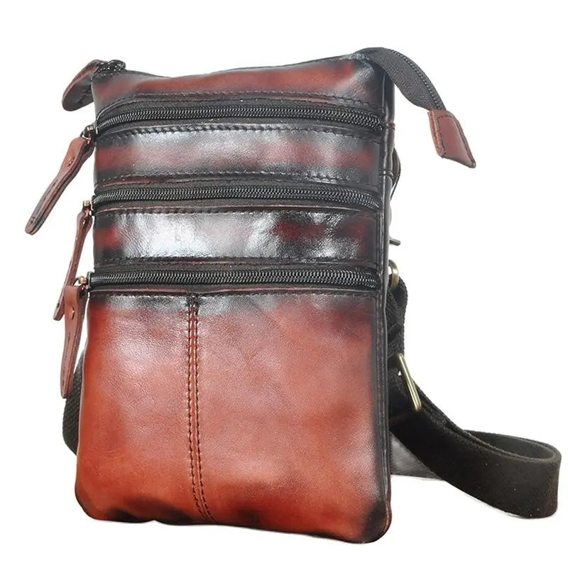 Leather Retro Fanny Waist Belt Bag Chest Pack Sling Bag Phone Case