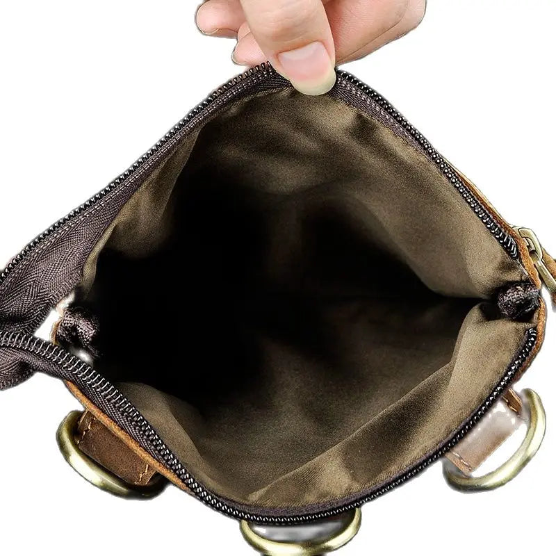 Leather Retro Fanny Waist Belt Bag Chest Pack Sling Bag Phone Case