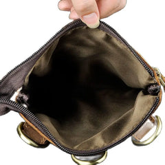 Leather Retro Fanny Waist Belt Bag Chest Pack Sling Bag Phone Case
