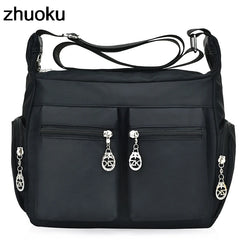 Women Messenger Bags Waterproof Nylon Shoulder Bag Crossbody Bags