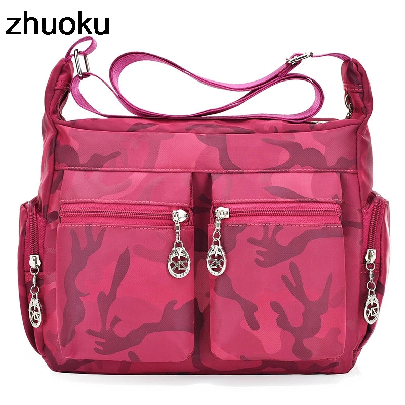Women Messenger Bags Waterproof Nylon Shoulder Bag Crossbody Bags