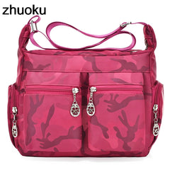 Women Messenger Bags Waterproof Nylon Shoulder Bag Crossbody Bags