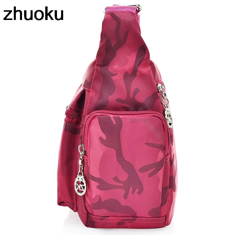 Women Messenger Bags Waterproof Nylon Shoulder Bag Crossbody Bags