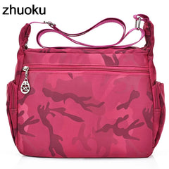 Women Messenger Bags Waterproof Nylon Shoulder Bag Crossbody Bags