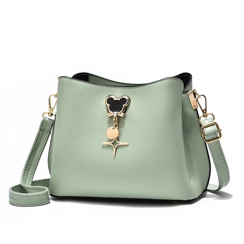 Women's Bucket Bag European Style Shoulder Messenger Bag