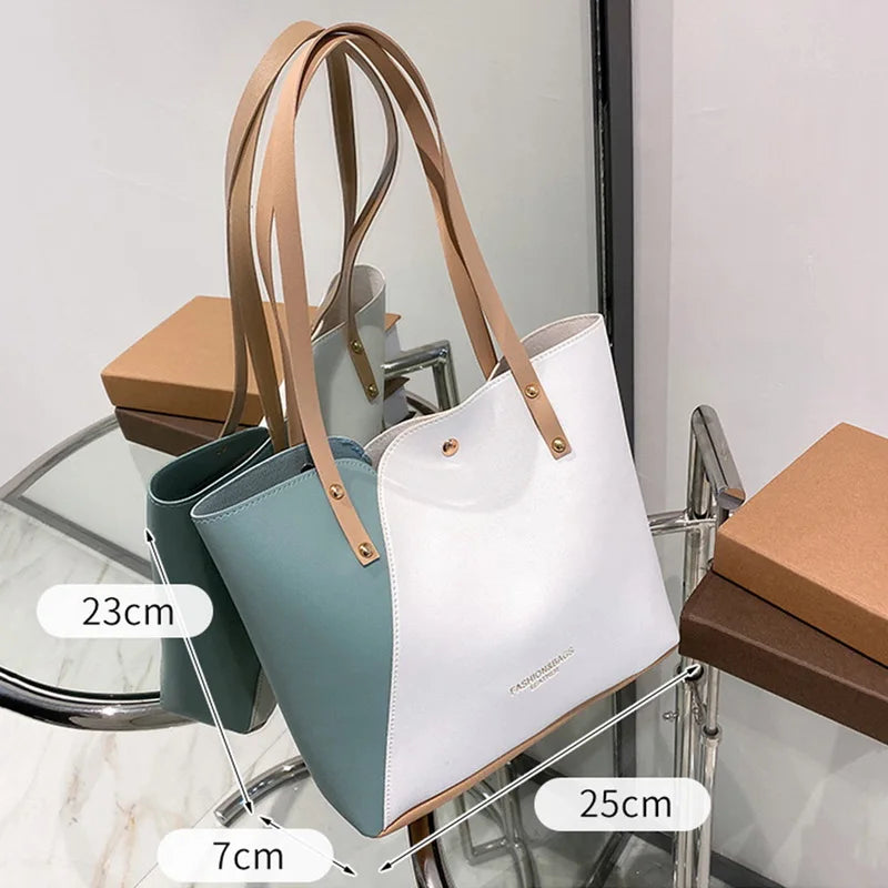 Large Women's Bag Pu Leather Shoulder Bags