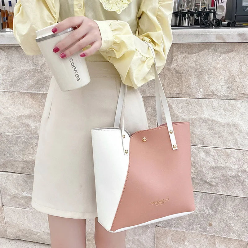 Large Women's Bag Pu Leather Shoulder Bags