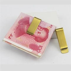 Stainless Steel Money Clip Cash Holder Portable Wallet