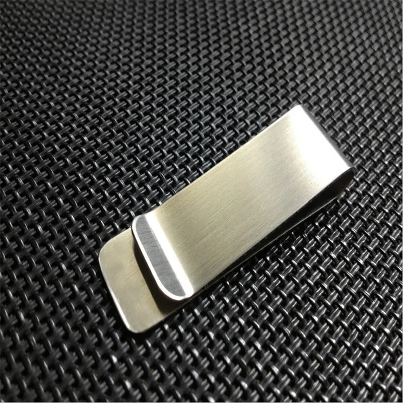 Stainless Steel Money Clip Cash Holder Portable Wallet