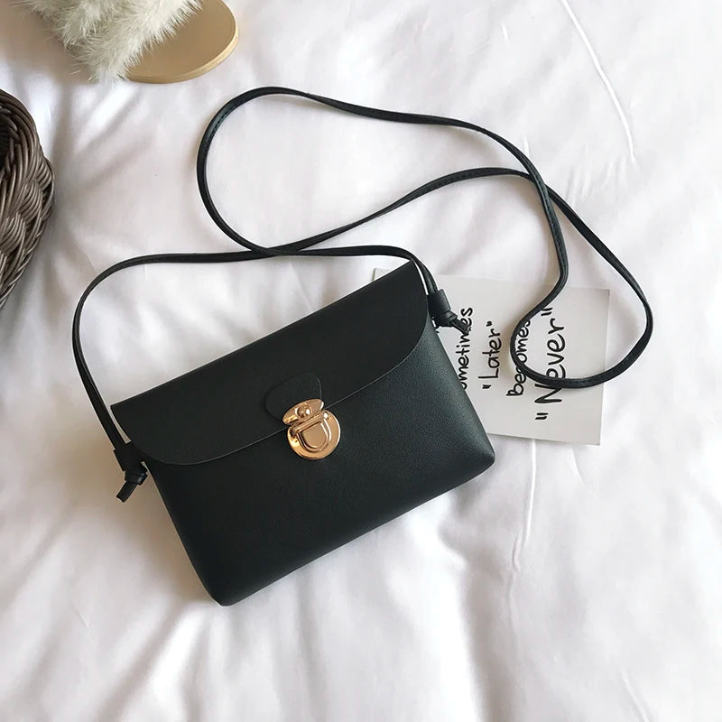Delicate Handbags High PU Leather Women Crossbody Bags Female Street