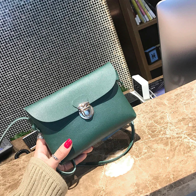 Delicate Handbags High PU Leather Women Crossbody Bags Female Street