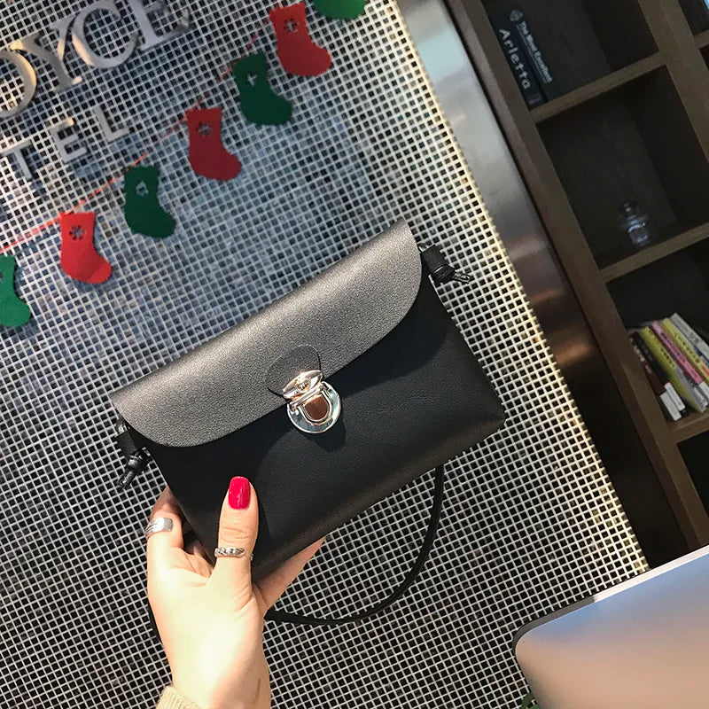 Delicate Handbags High PU Leather Women Crossbody Bags Female Street
