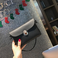 Delicate Handbags High PU Leather Women Crossbody Bags Female Street