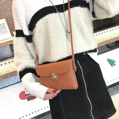 Delicate Handbags High PU Leather Women Crossbody Bags Female Street