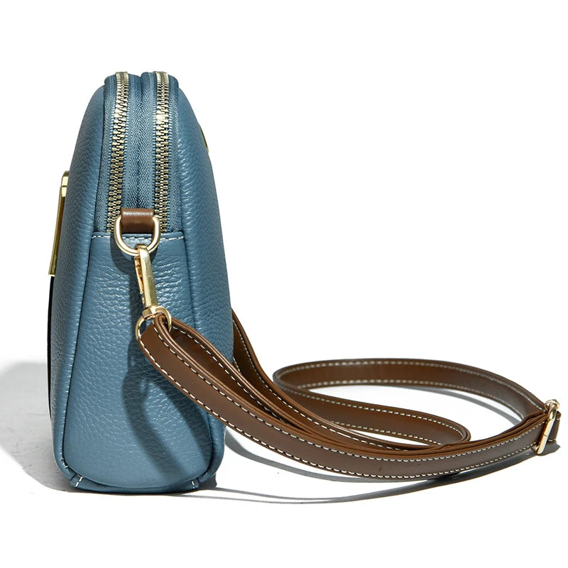 Hot Lady Purse Cowskin Leather Women Handbag Shoulder Bag
