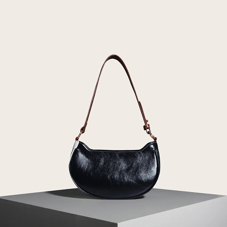 Hot Pleated Cloud Bag PU Leather Female Handbags Underarm Bag