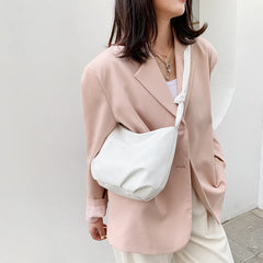Hot Pure Colour High PU Leather Women Crossbody Bag Small Subaxillary Bag