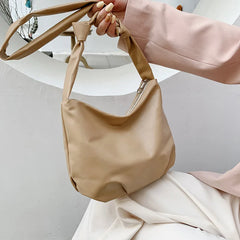 Hot Pure Colour High PU Leather Women Crossbody Bag Small Subaxillary Bag