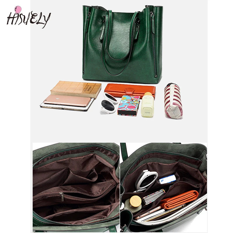 Vintage Shoulder Bags for Women Top-handle Casual Totes Bolsos