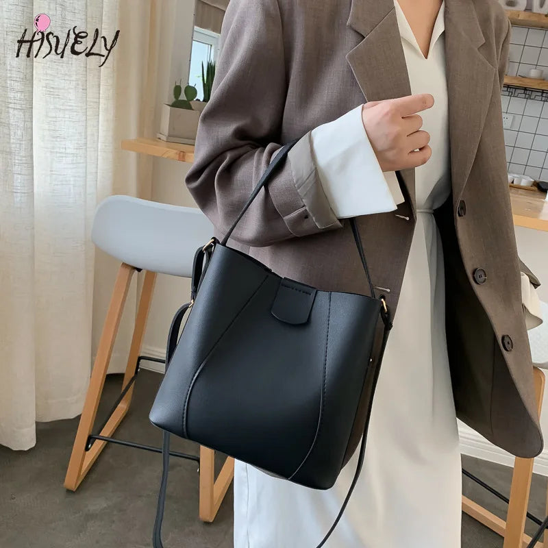 Retro Soft Women Crossbody Bags Vintage Shoulder Bags Casual Totes