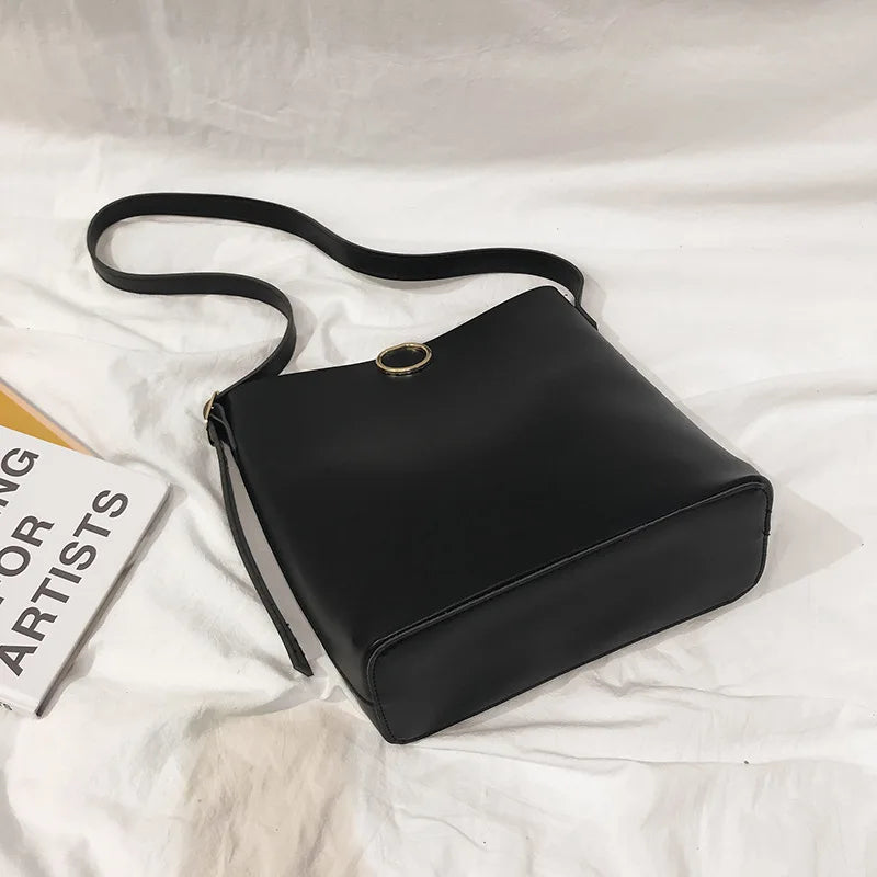 Retro Soft Women Crossbody Bags Vintage Shoulder Bags Top-handle