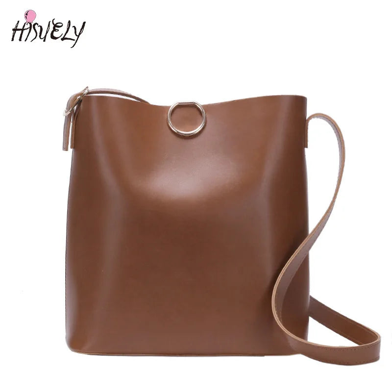Retro Soft Women Crossbody Bags Vintage Shoulder Bags Top-handle