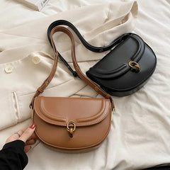 Hot Saddle Crossbody Bag for Women Vintage Shoulder Handbag Purse